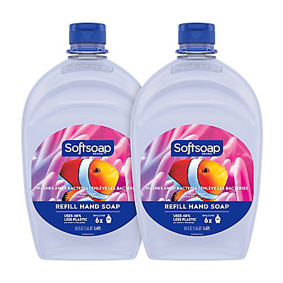 Softsoap Aquarium Liquid Hand Soap Refill Bottle, 2 pk./50 oz.