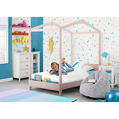 Delta Children Poppy House Twin Bed - Blush Pink