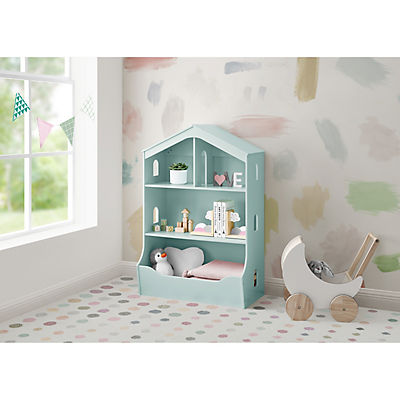 Delta Children Playhouse Bookcase with Toy Storage - Mint