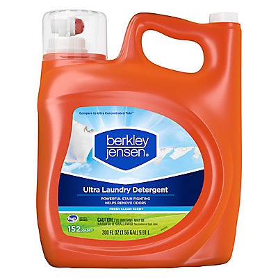 Berkley Jensen Ultra Liquid Laundry Detergent, 152 loads/200 fl. oz. - Fresh Clean Scent