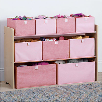 GapKids by Delta Children Deluxe Toy Organizer - Greenguard Gold Certified, Blush/Natural
