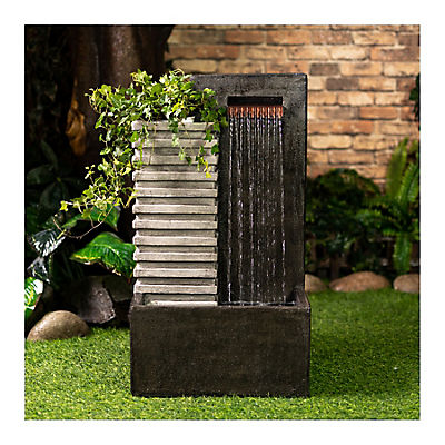 Berkley Jensen 32" Water Fountain with Planter
