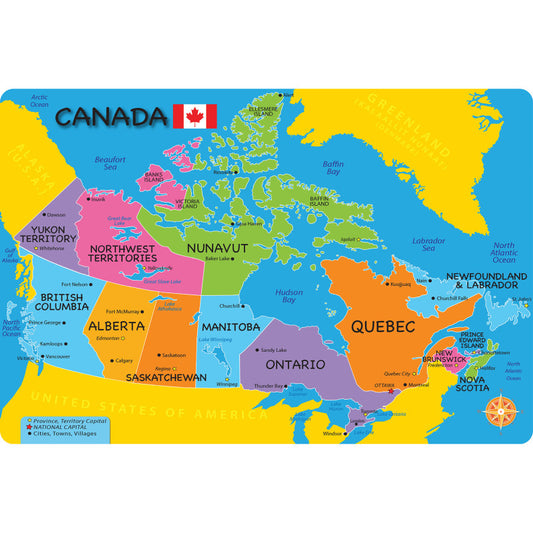 Welcome Mat Canada Map 15.5X23.5In (Pack of 3)
