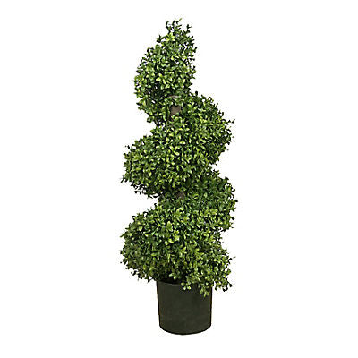 Winward 33" Boxwood Spiral Tree Decorative Artificial Plant