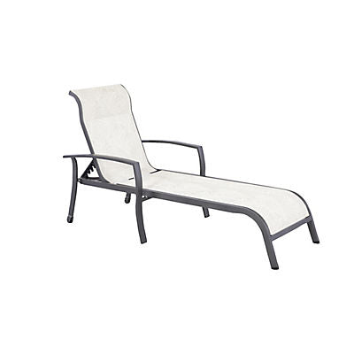 Berkley Jensen Sling Chaise Lounge  - Brown