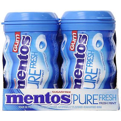 Mentos Pure Fresh Gum, 4 pk./50 ct.