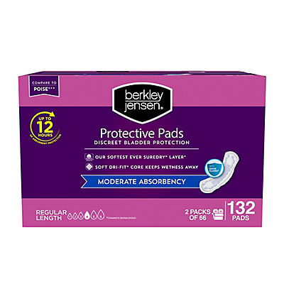Berkley Jensen Moderate Bladder Control Pads, 132 ct.