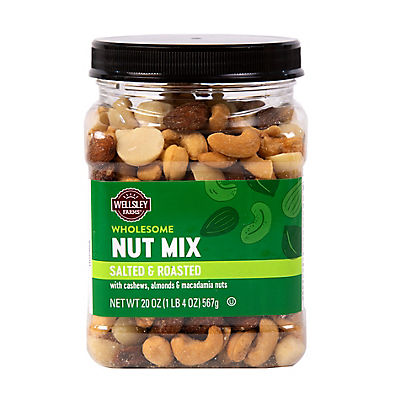 Wellsley Farms Wholesome Nut Mix with Sea Salt, 20 oz.