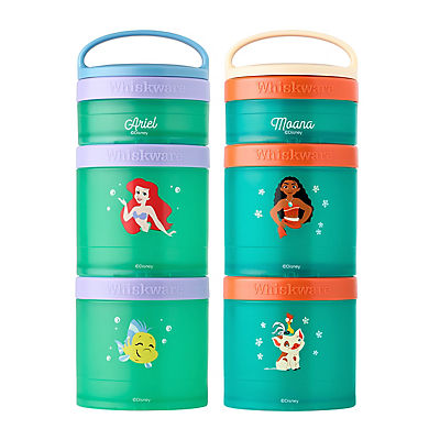 Whiskware Disney Princess Snacking Containers. 2 pk. - Ariel and Moana