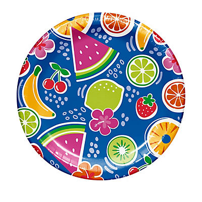 Berkley Jensen Sunny Fruit 10" Paper Plate, 100 ct.