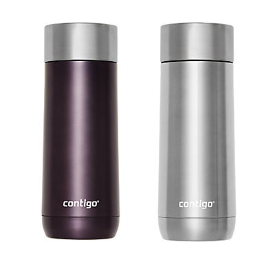 Contigo Luxe 14 oz. Travel Mug, 2 pk. - Dark Plum and Stainless Steel