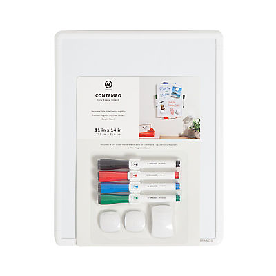U Brands 11" x 14" Contempo Dry Erase Value Pack with Mini Eraser, 24 pk. - White