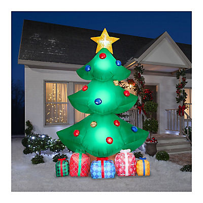 Gemmy Giant Inflatable Christmas Tree with Gifts and Kaleidoscope Lights