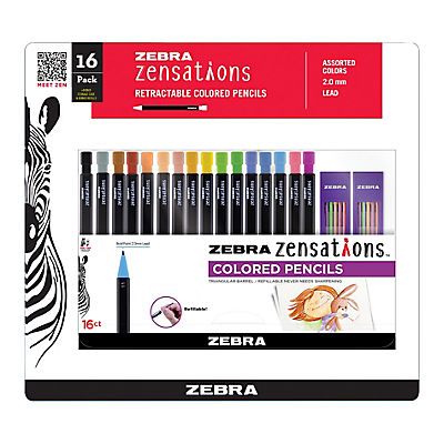 Zebra Pen Zensations Mechanical Pencils with Bonus Lead Refills, 16 Pk. - Assorted Colors