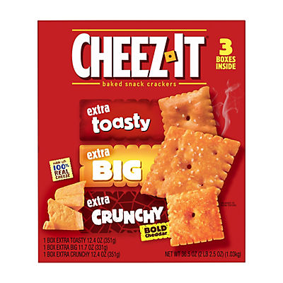 Cheez-It Cheese Crackers Variety Pack, 3 pk.