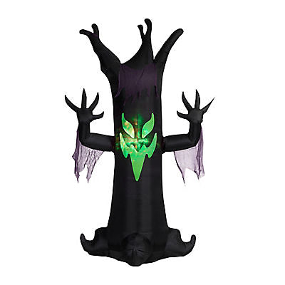 Gemmy Giant Animated Airblown Inflatable Scary Tree with Fire and Ice Light Effect