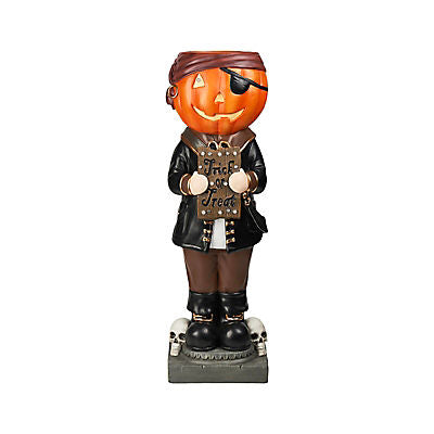 Berkley Jensen 35" MGO Pumpkin Candy Bowl with LED