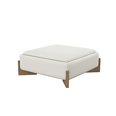 Room Sense Bexley Storage Ottoman with Tray - Beige