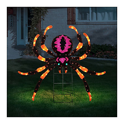 Berkley Jensen Fabric Spider with Orange LED Light