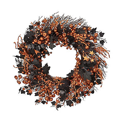 Berkley Jensen 24" Halloween Wreath with Bats
