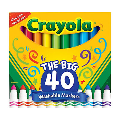 Crayola Ultra-Clean Washable Markers, 40 ct. - Assorted