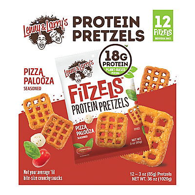 Lenny & Larry's Fitzels Protein Pretzels - Pizza Palooza, 12 pk./3 oz.