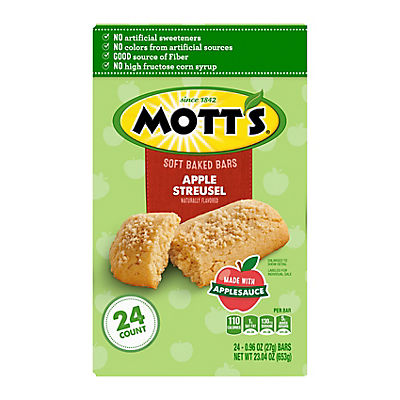 Mott's Soft Baked Bar Apple Streusel, 24 ct.
