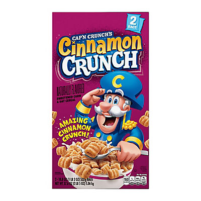 Captain Crunch Cinnamon Crunch Cereal, 2 pk./18.8 oz.