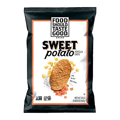 Food Should Taste Good Sweet Potato Tortilla Chips, 24 oz.