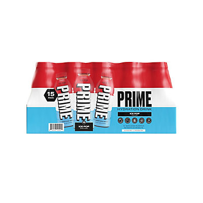 Prime Hydration Drink Ice Pop, 15 pk.