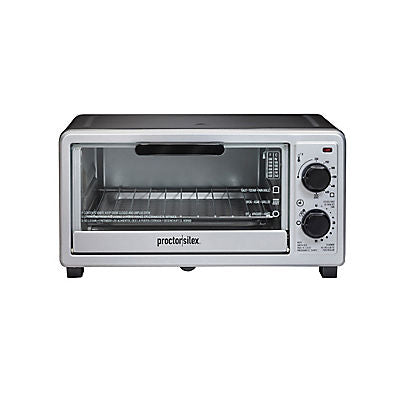 Proctor Silex 4-Slice Toaster Oven - Stainless Steel