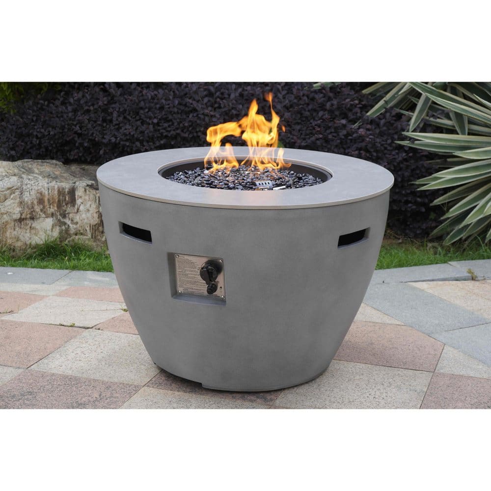 35 Round Gas Firepit Table - Fire Pits & Outdoor Heaters - 35