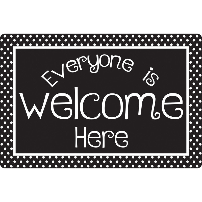 Mouse Pad Bw Dots Everyone Welcome (Pack of 10)