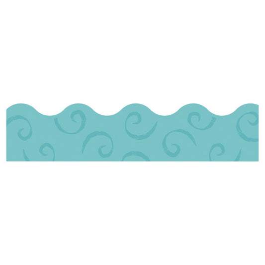 Teal Swirls Terrific Trimmers (Pack of 10)