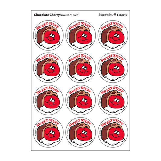 Stinky Stickers Chocolate Cherry Scent Sweet Stuff (Pack of 12)