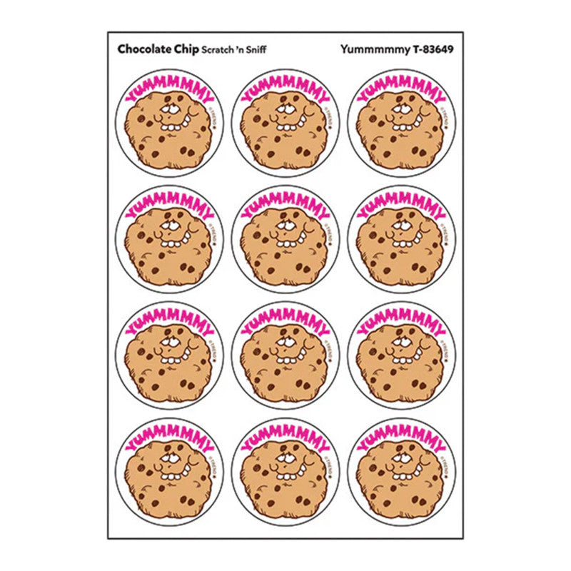 Stinky Sticker Chocolate Chip Scent Yummmmmy (Pack of 12)