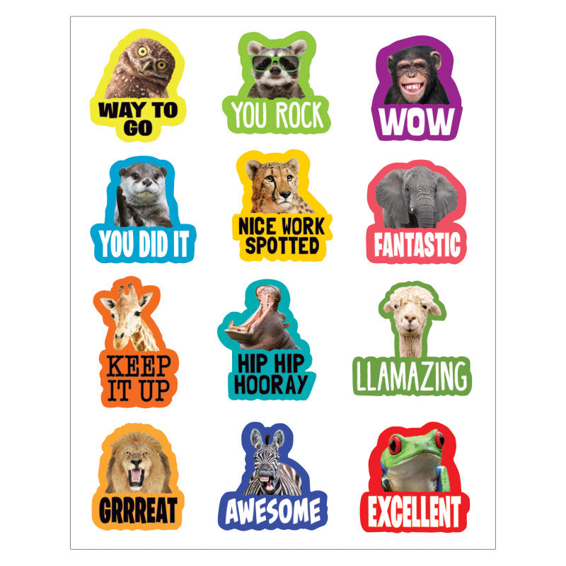 Go Wild Animals Stickers (Pack of 12)