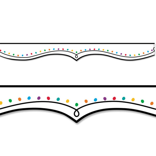 Color Dotted Swirl Ez Border (Pack of 8)