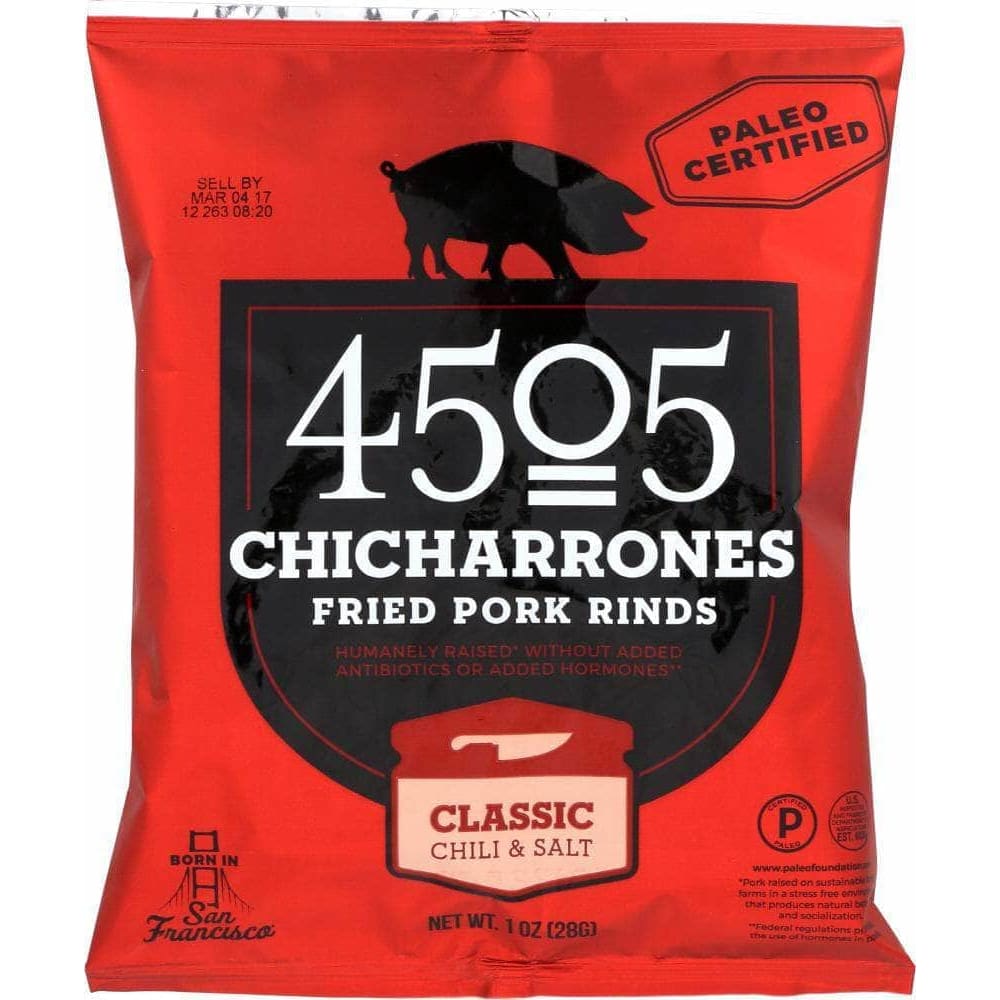 4505 Meats 4505 Meats Chili & Salt Chicharrones, 1 oz