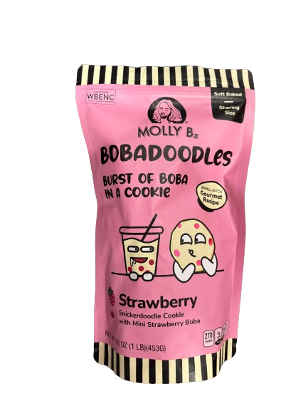 Molly BZ Bobadoodles Strawberry Boba Doodle, 16 oz.