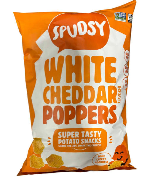 Spudsy Sweet Potato Poppers, White Cheddar, 16 oz