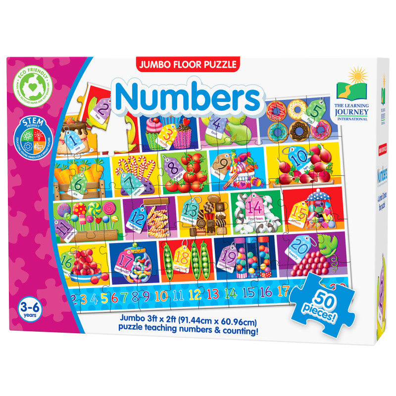 Jumbo Floor Puzzles Numbers (Pack of 3)