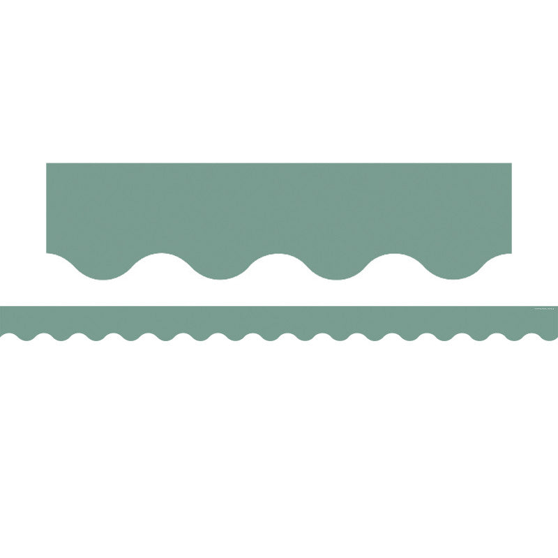 Retreat Green Scalloped Border Trim (Pack of 10)