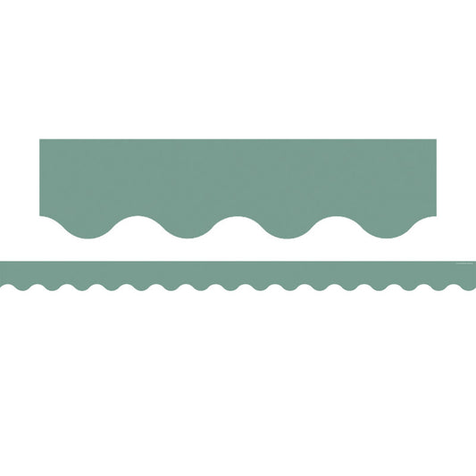 Retreat Green Scalloped Border Trim (Pack of 10)