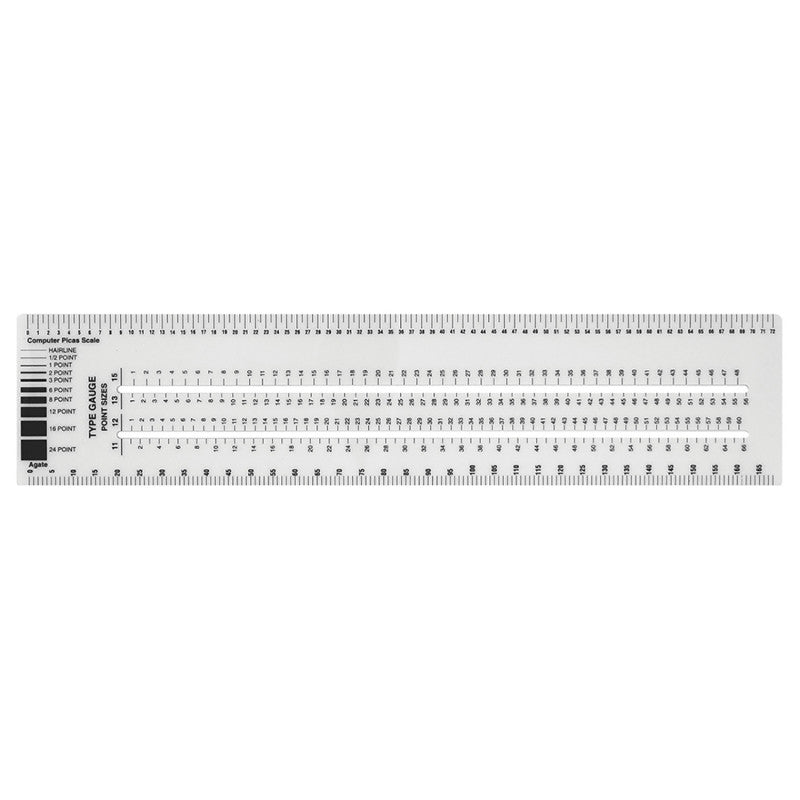 Graphic Arts Ruler (Pack of 12)