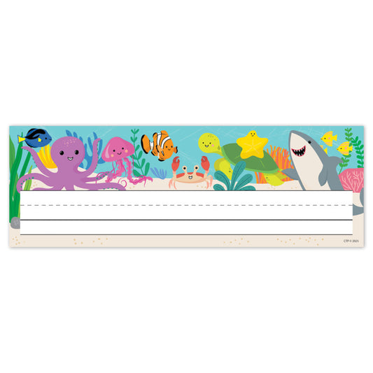 Sea Friends Name Plates (Pack of 8)