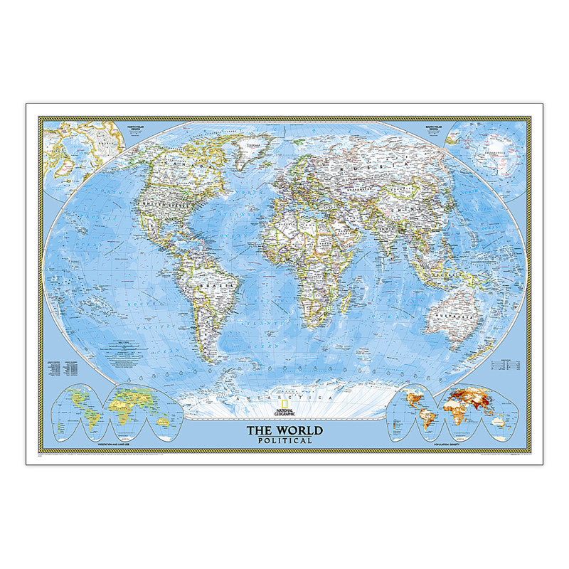 World Classic Map Laminated