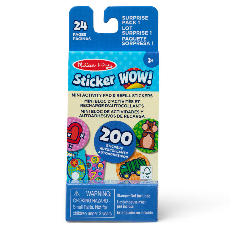 Surprise Pack 1 Pad with Stickers Sticker Wow (Pack of 8)