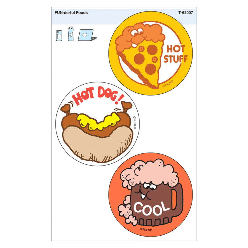 Fun-Derful Foods Vinyl Stickers (Pack of 10)
