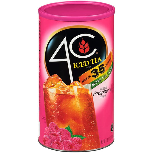 4C 35 QT Raspberry Iced Tea Mix (82.6 oz.) - Coffee Tea & Cocoa - 4C 35